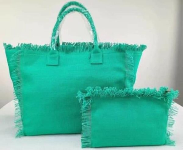 Nylon Frill Tote Bag - Image 4