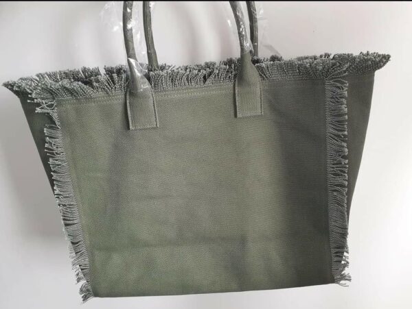 Nylon Frill Tote Bag - Image 3